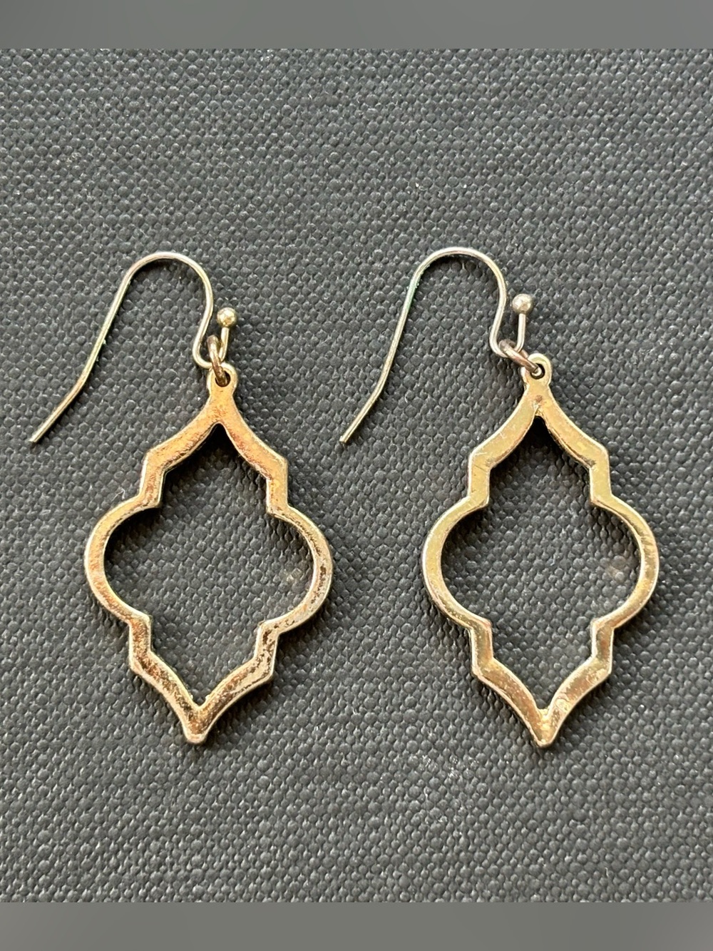 Gold Tone Moroccan-Style Drop Earrings for Women